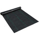 6.5ft x 300ft Premium 3oz Woven Weed Barrier Landscape Fabric — Heavy‑Duty Ground Cover for Flower Beds & Underlayment Black