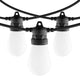 RGB Outdoor String Lights 50 ft, 15 S14 Bulbs with App Control