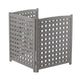 3‑Panel Fir Wood Outdoor Privacy Screen — 32" W x 38" H, AC Fence & Trash Can Enclosure, Grey