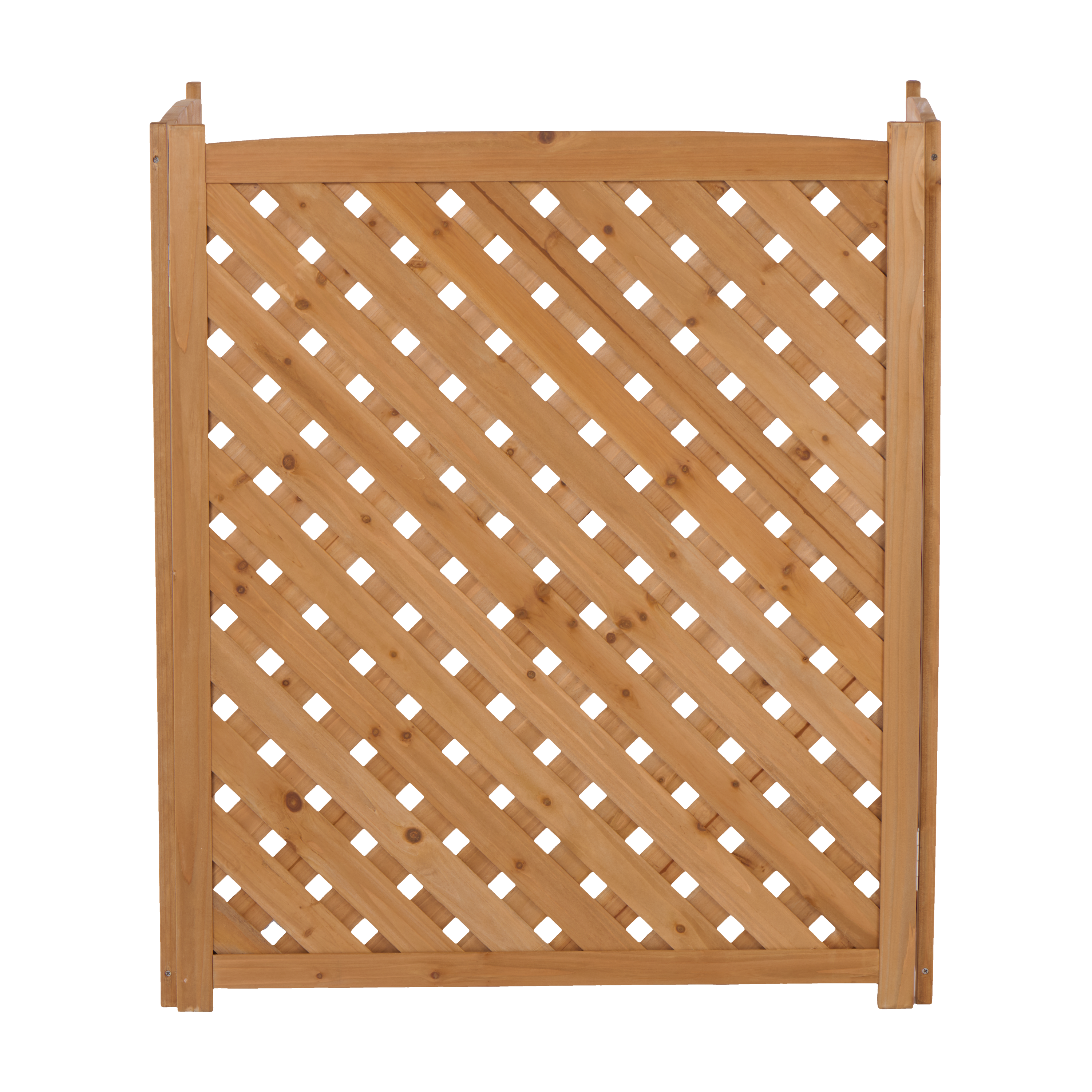 3-Panel Outdoor Air Conditioner Fence Screen, Outside Wood Privacy Fence, 32" W x 38" H