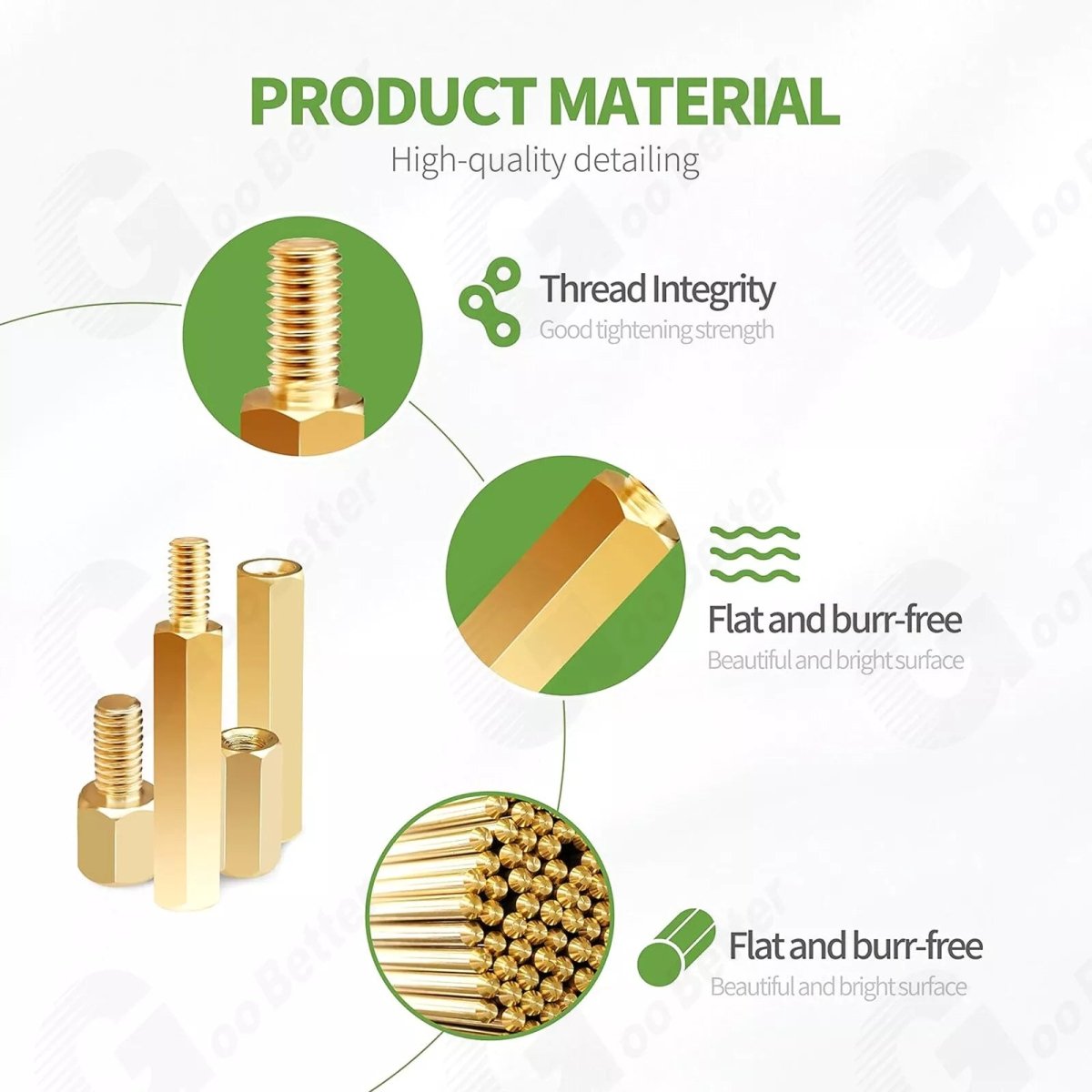 300Pcs M2 Male Female Brass Standoff Spacer PCB Board Hex Screws Nut Kit - HomeDIYer
