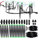 Complete Drip Irrigation Kit with Adjustable Emitters for Garden & Raised Beds