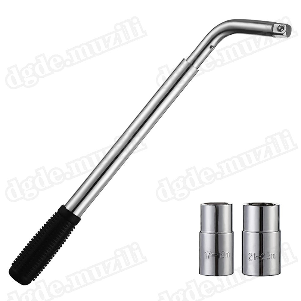 Extendable Wheel Telescopic Car Van Brace Socket Tyre Nut Wrench 17-19-21-23mm