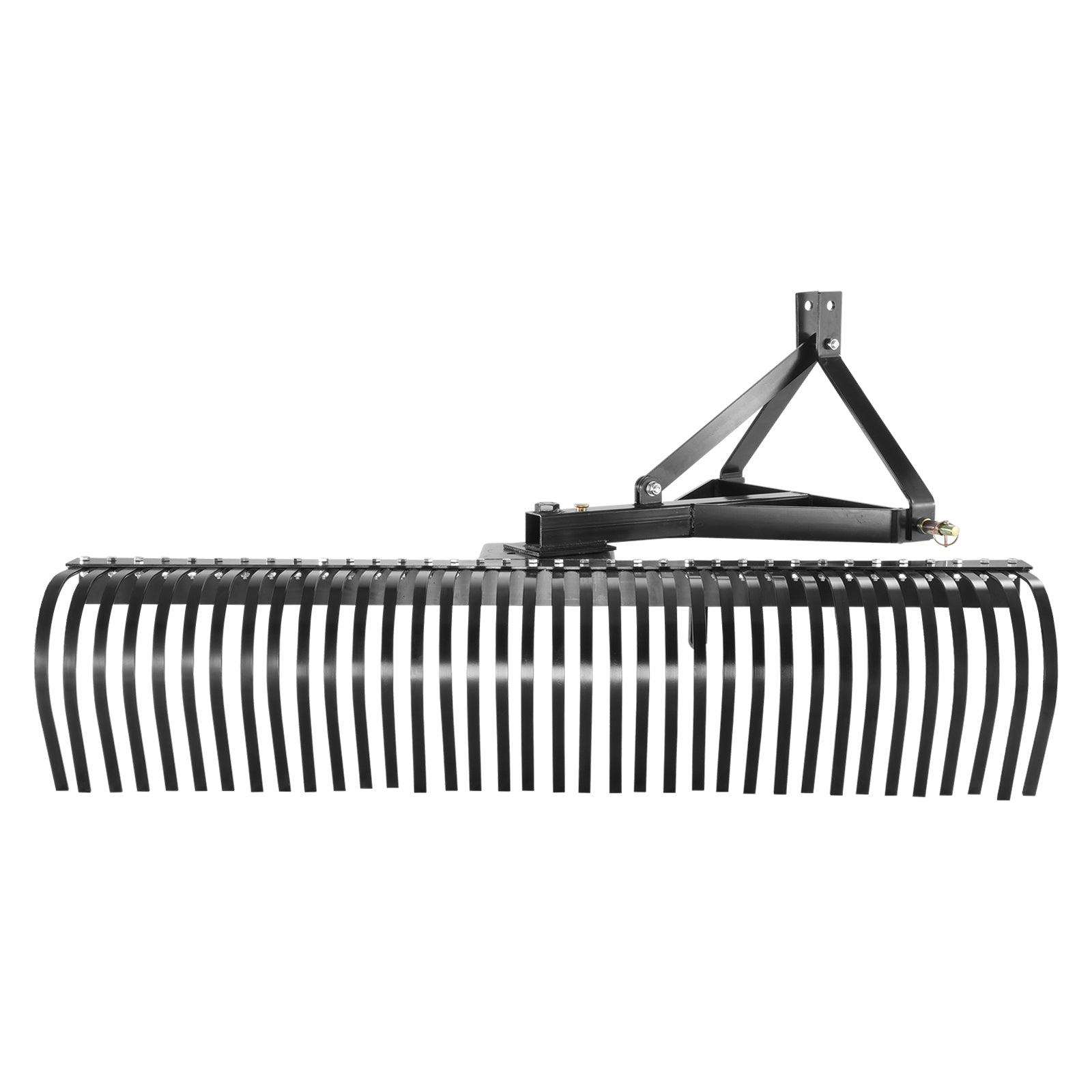 Tow Behind Dethatcher, 72-inch Tow Dethatcher with 36 Steel Tines, 3-Point Lawn Dethatcher Rake with Attachments for Tractor, Landscape Rake for Garden, Farm, Grass