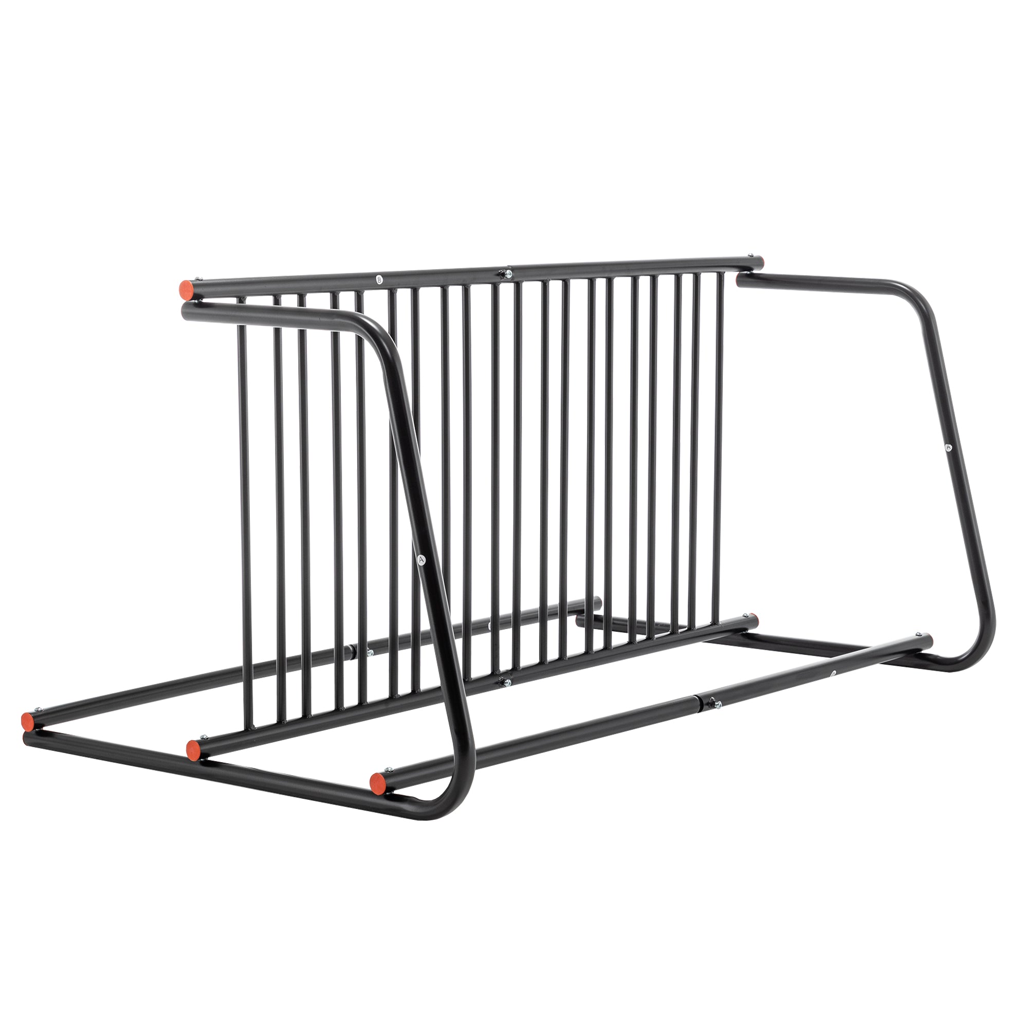 10-Bike Floor Bike Rack – Heavy-Duty Freestanding Metal Bicycle Storage for Garage, Storefront & School
