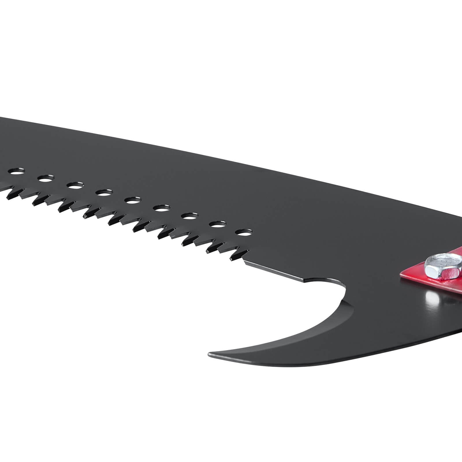 27 ft Manual Pole Saw – Extendable Tree Pruner with 65Mn Steel Blade & 8-Section Fiberglass Pole