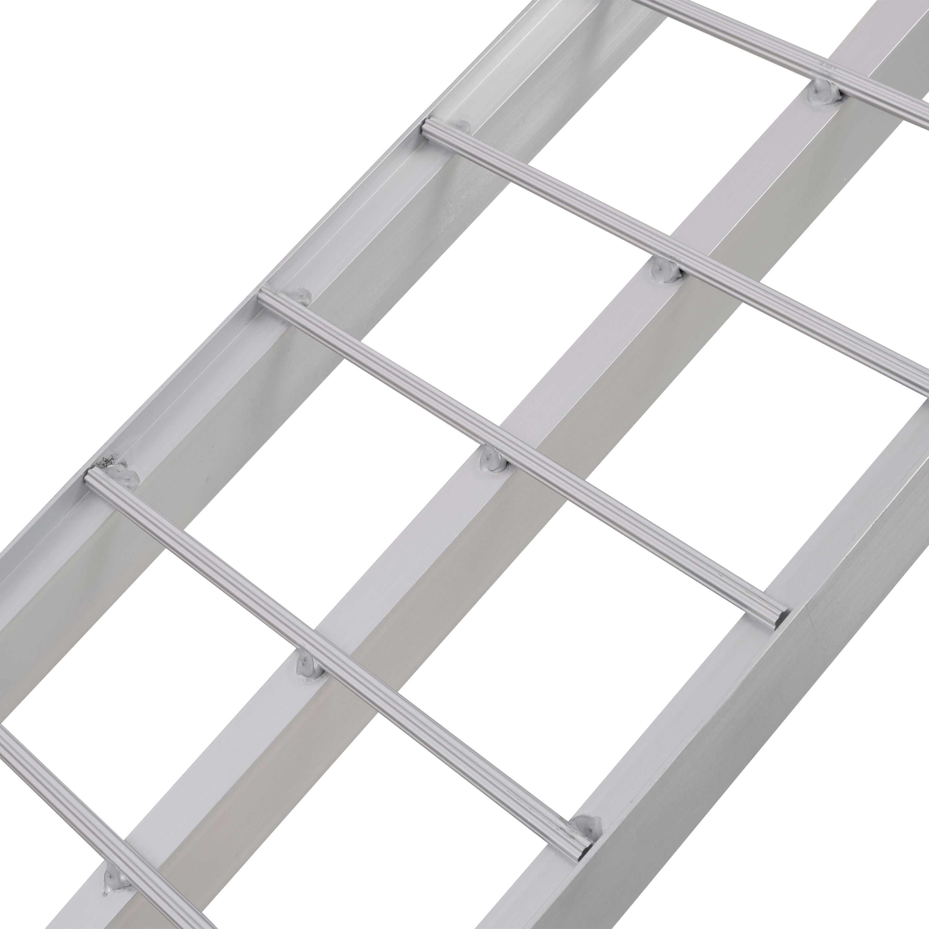 7.5FT Aluminum Loading Ramps, 1500 Lbs Capacity per pair, With safety straps, Motorcycle Ramp, ATV Truck Ramps, Tailgate Ramps, Four Wheeler Ramps for Trucks, Lawn Mower, UTV, 1 PAIR, SILVER Color