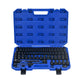67‑Piece Air Tool & Accessories Kit — Long/Short Sockets, Extensions, Ratchet Wrenches, Quick Couplings, Black & Blue