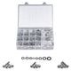 870 Pcs Phillips Pan Head Screws Nuts Bolts and Flat Washers Assortment Set