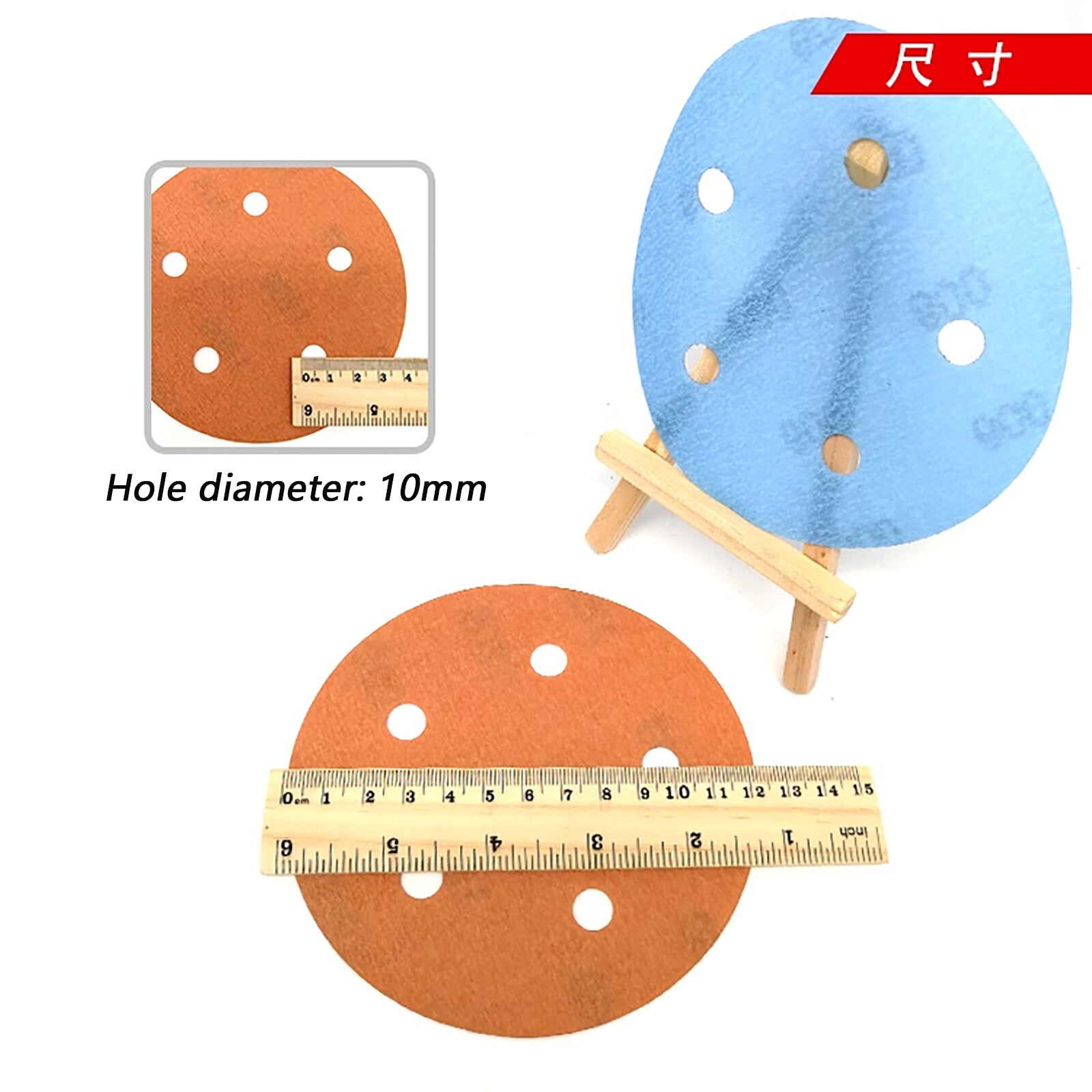 5 Inch 125mm Wet and Dry Sanding Discs Sandpaper Film Pads 600-4000 Grit 5 Hole