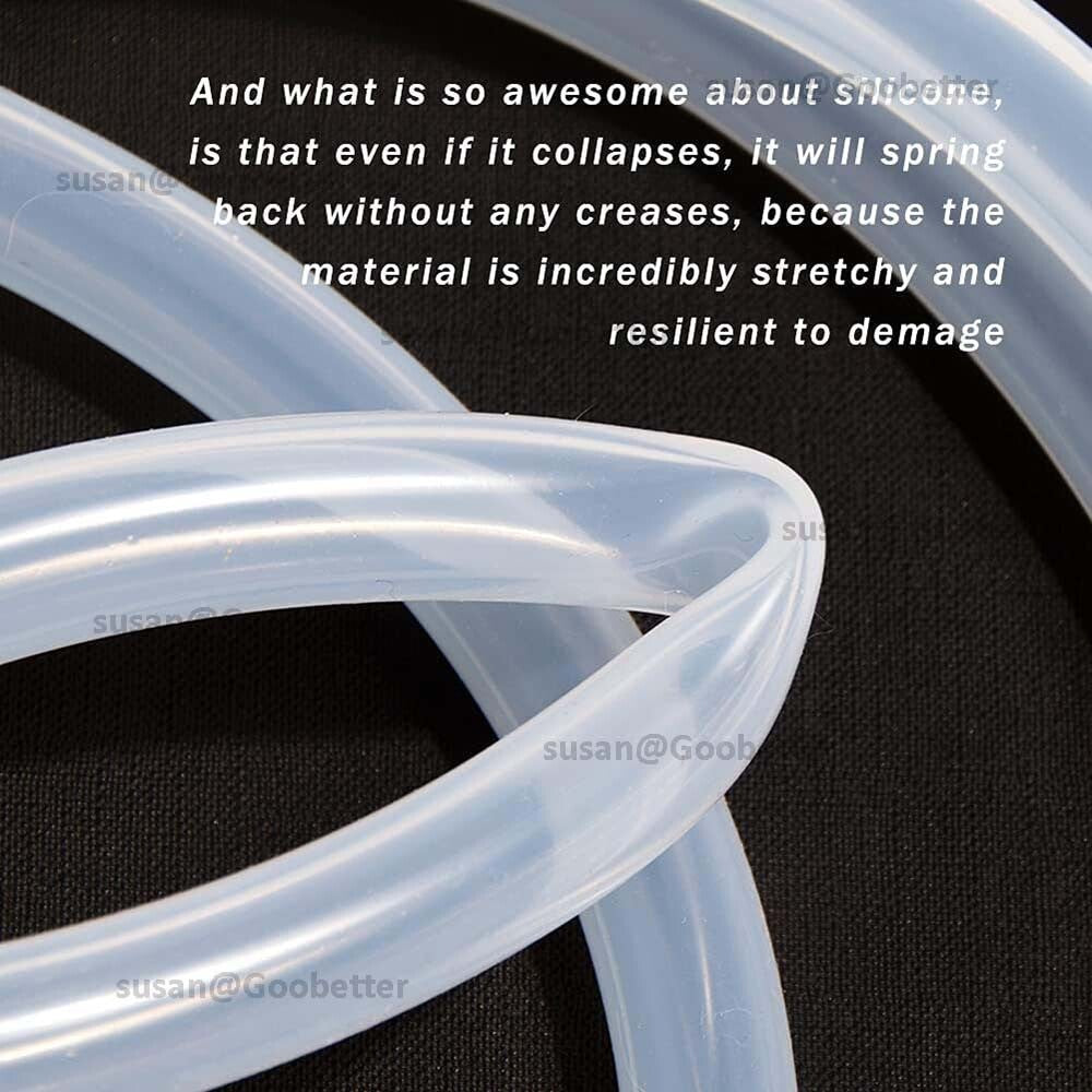 Clear Silicone Tubing — Food Grade Flexible Rubber Hose for Beer, Water & Medical Use | 0.3–50mm ID