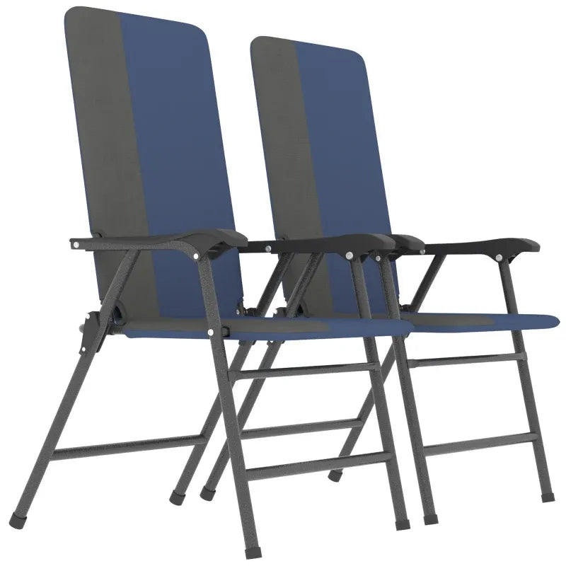 Folding Patio Chairs Set of 2 High Back Padded | HomeDIYer