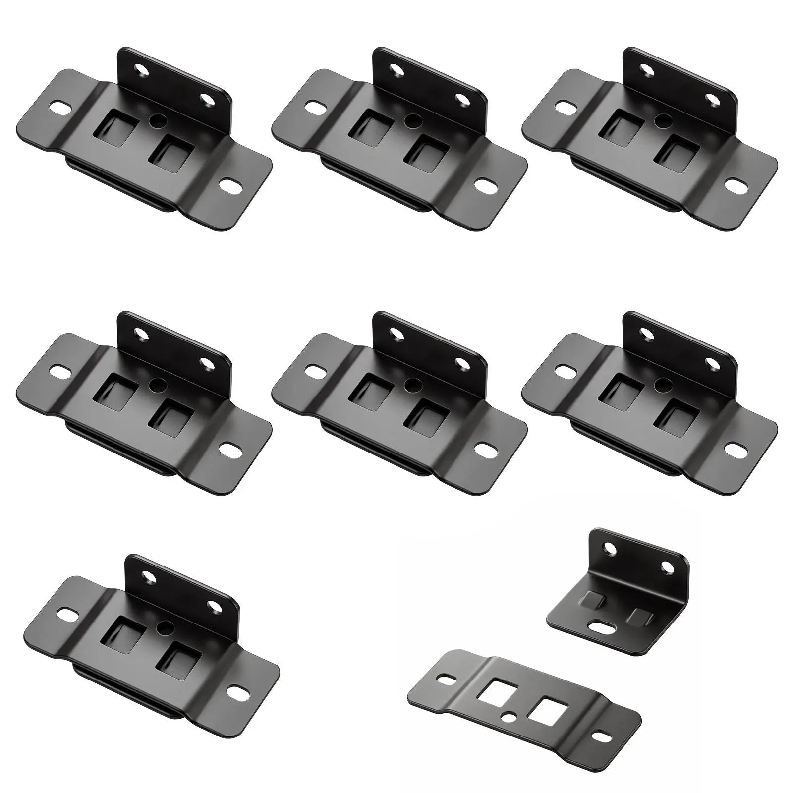 Stainless Steel L-Bracket Corner Connectors, 8-Pack with Screws