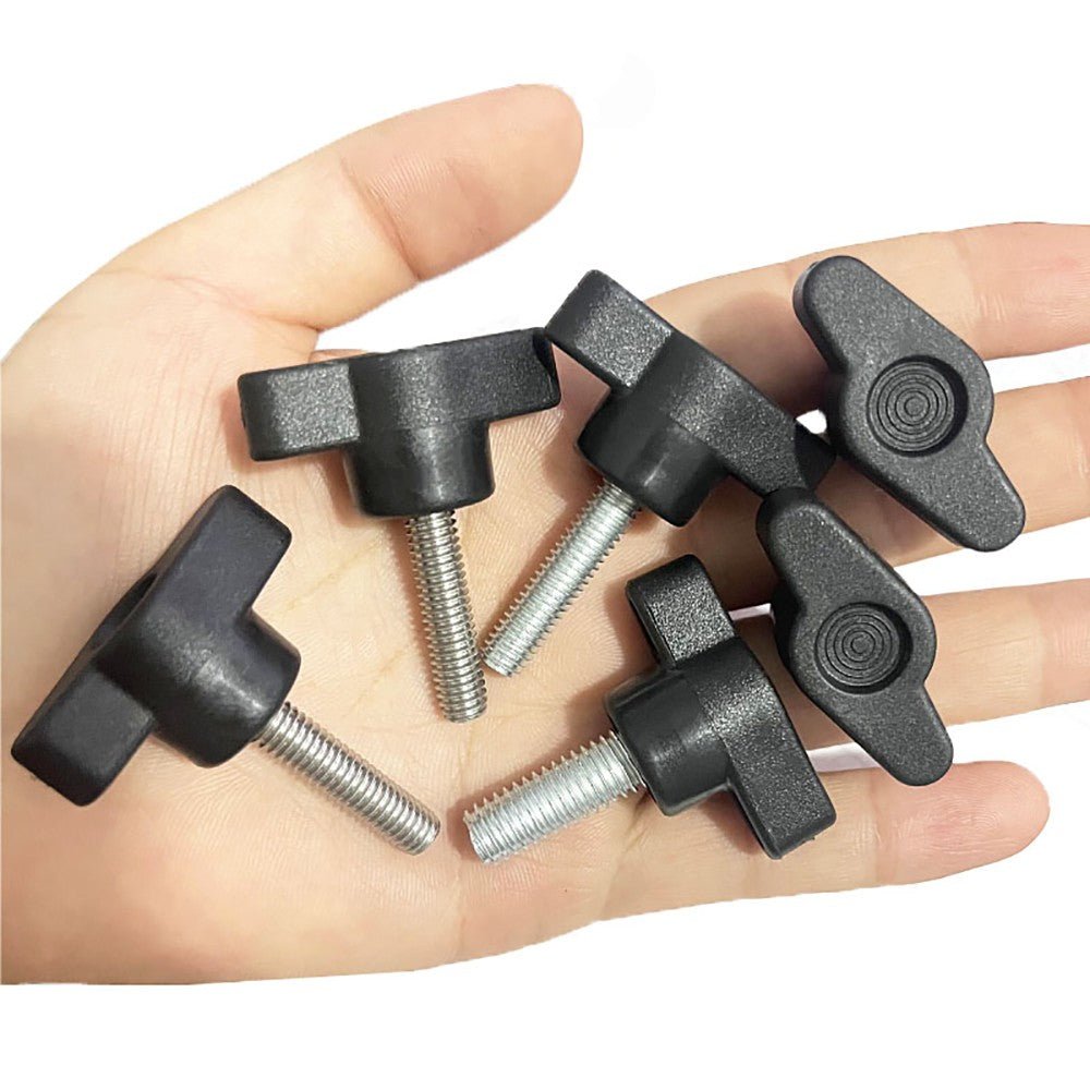 M4 M5 M6 M8 Wing Knob T - Handle Thumb Screw Bolts – Plastic Clamping Knob with Male Thread - HomeDIYer