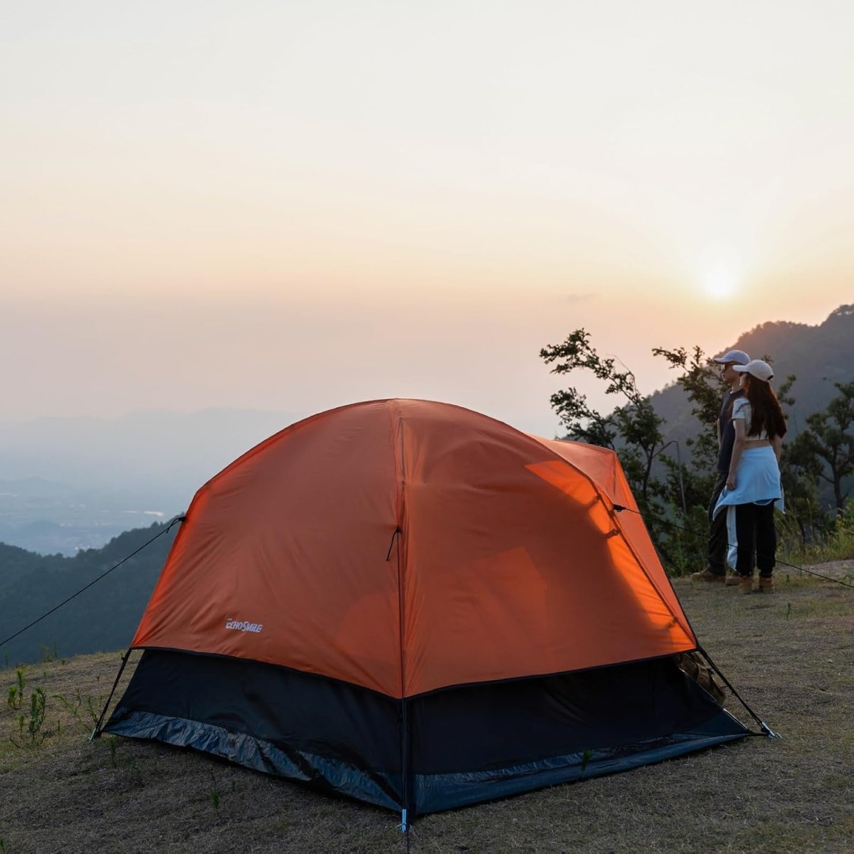 Camping Tent 2/3/4 Person, Waterproof Windproof Double Layer with Rainfly, Easy Setup for Backpacking, Hiking, Mountaineering, Outdoor - HomeDIYer