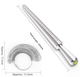 Ring Sizer & Mandrel Set – US Ring Size Measurement Tool with Alloy Ring Gauge & Aluminum Mandrel (0–13 / 0–15)