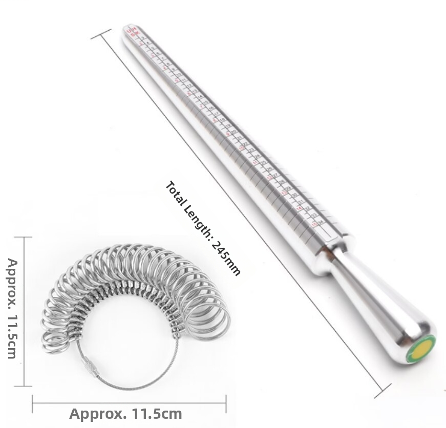 Ring Sizer Mandrel Set US Ring Size Measurement Tool | HomeDIYer