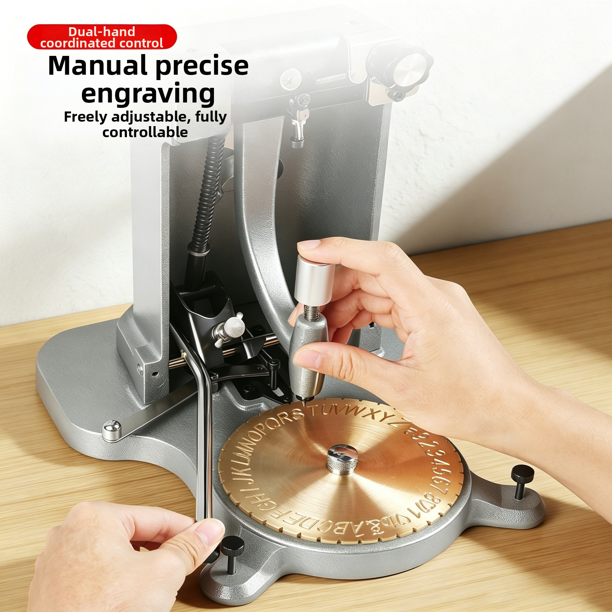 Ring Inner Engraving Machine – High-Precision Manual Numeral, Symbol & Letter Marking Tool for Gold & Silver Rings