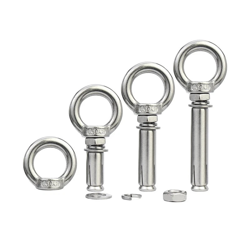 304 Stainless Steel Expansion Eyebolts – Ring Expansion Bolts M6 M8 M10 M12
