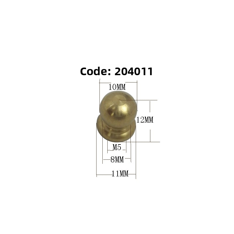 Premium Copper Round Head Cap Nuts & Hanger Nuts – M4 to M10 Decorative Hardware for Lamps & Furniture