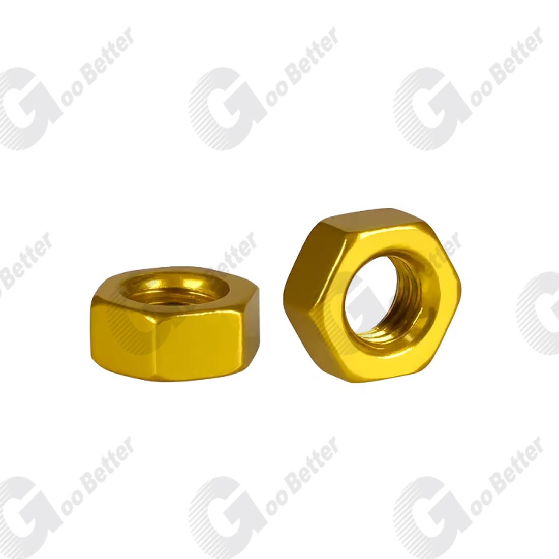 M3 M4 M5 M6 Colourful Anodised Aluminium Aluminum Hexagon Full Nuts - Hex Metric - HomeDIYer