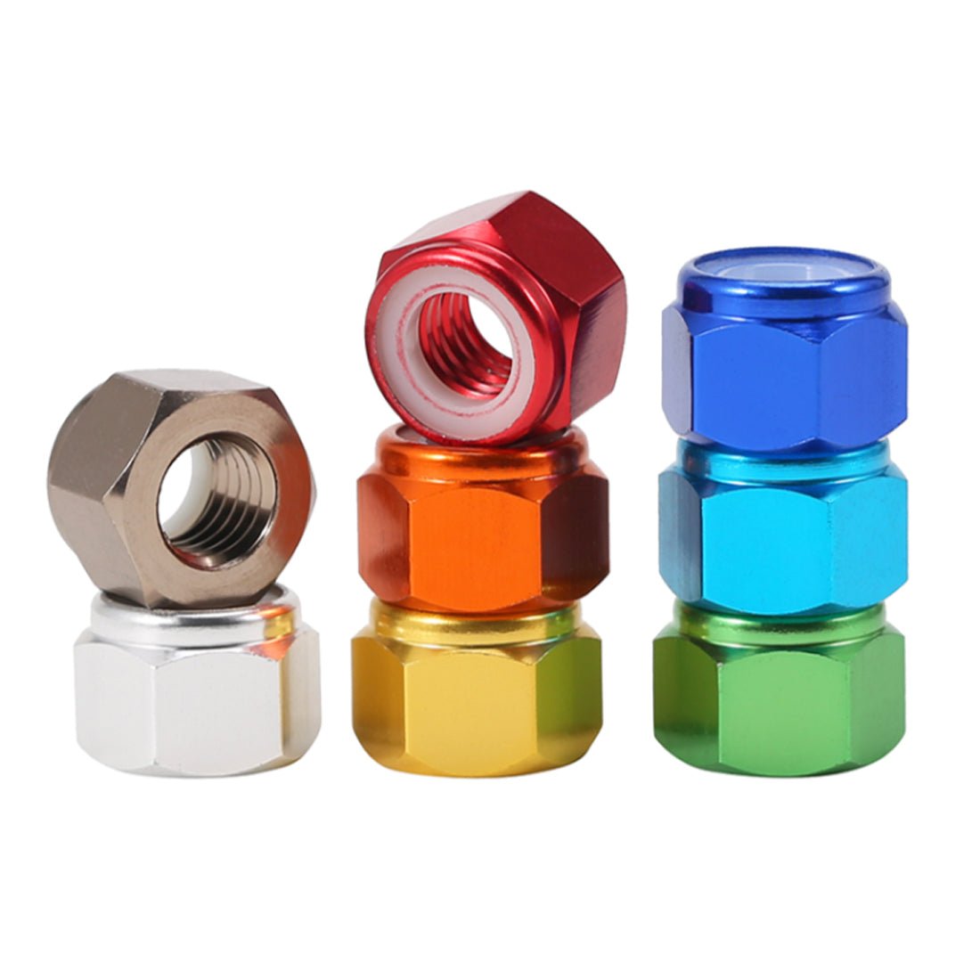 M2 M3 M4 M5 M6 M8 Nylon Aluminium Alloy RC Car Wheel Nylon Locking Lock Nuts - HomeDIYer