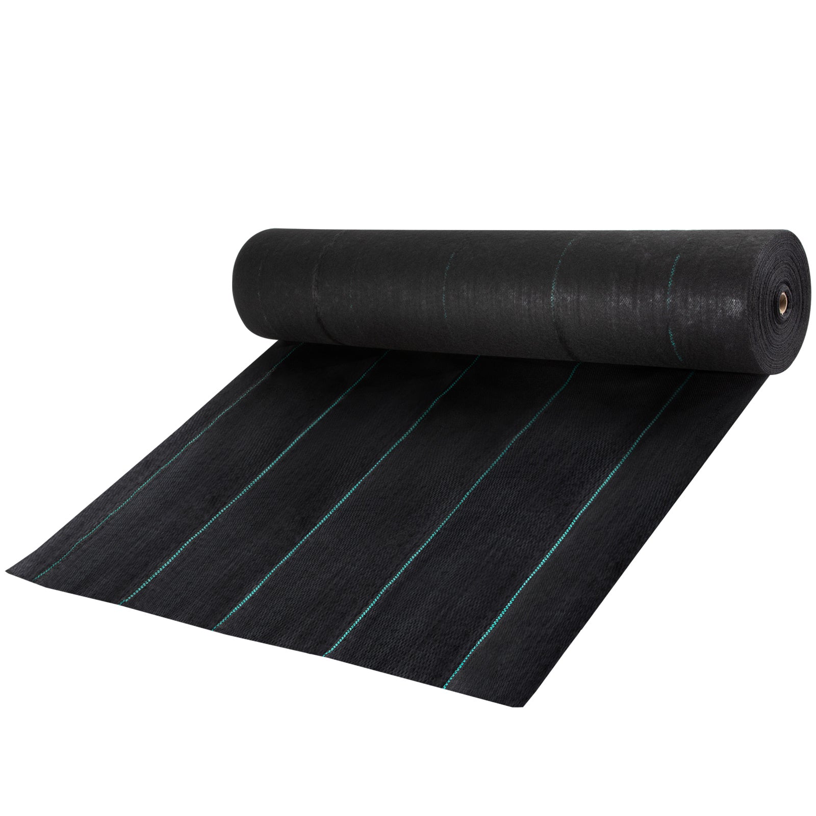 5ft x 250ft Premium 5oz Woven Weed Barrier Landscape Fabric — Heavy‑Duty Ground Cover for Garden, Lawn & Driveway Black