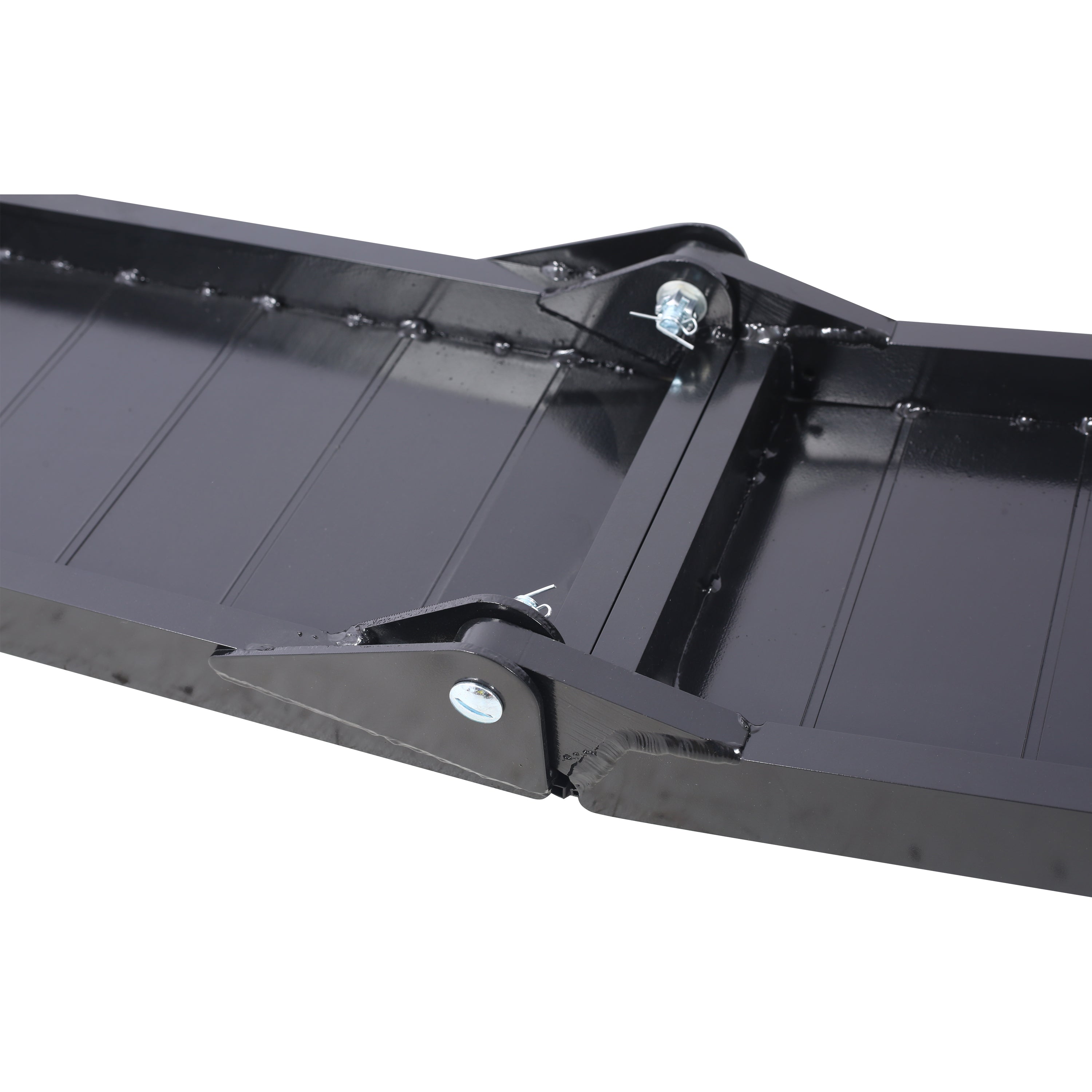 Truck Ramps, 80"x12" Portable Loading Ramps for Pickup Trucks 1500 LBS Capacity Aluminum Folding Ramps with Buckle for ATVs, Snowblower, Lawn Mowers, UTVs, Bike, 2PCS, Black Coating