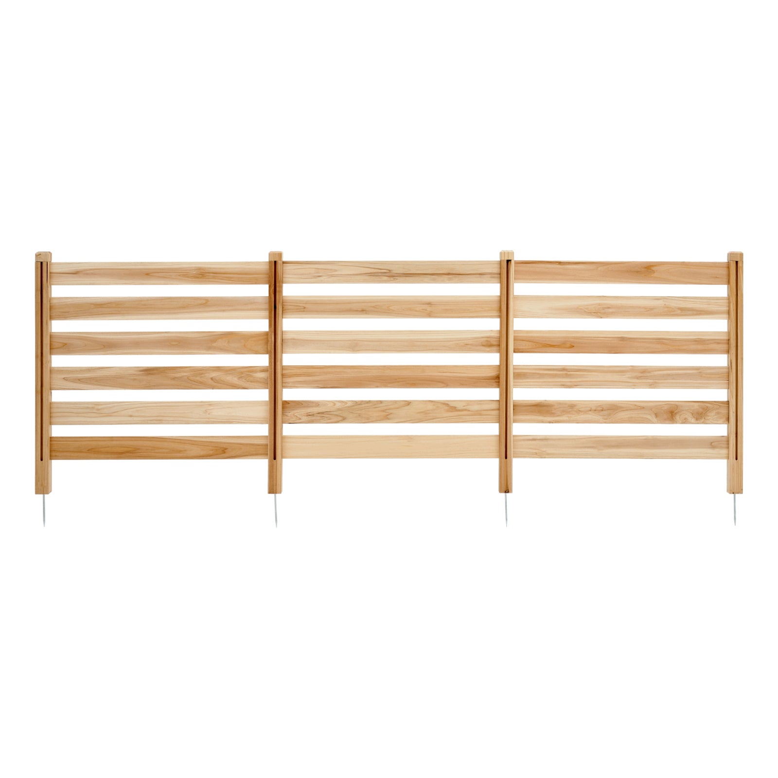 Wood Privacy Fence 3 Panels Slatted Air Conditioner Fence 36" W x 36" L