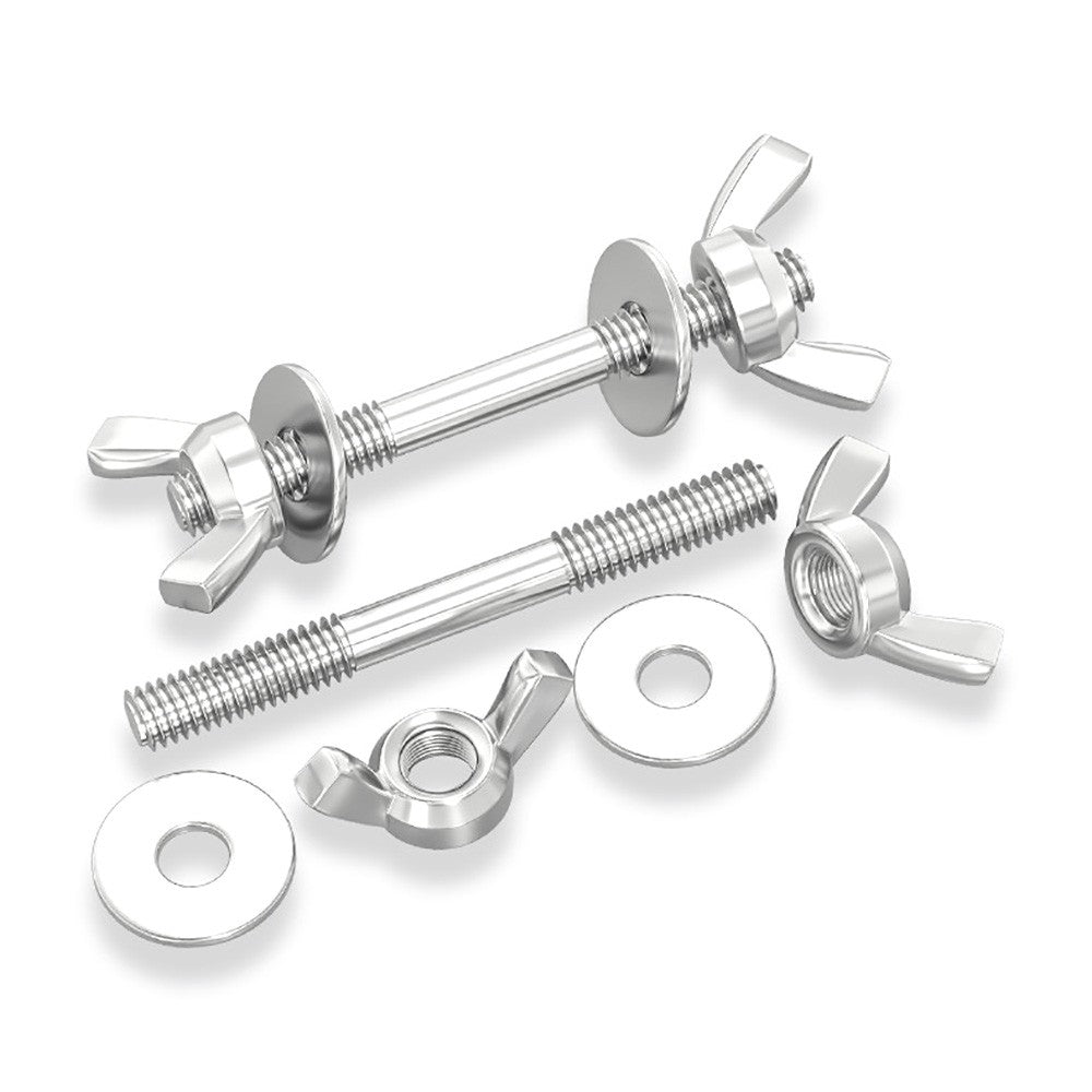 Double Headed Butterfly Wing Thumb Screws Bolts with Washer A2 Stainless Steel