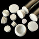 White Plastic Rectangle/Square/Round Blanking End Caps Tube Pipe Inserts Plug PE Plastic
