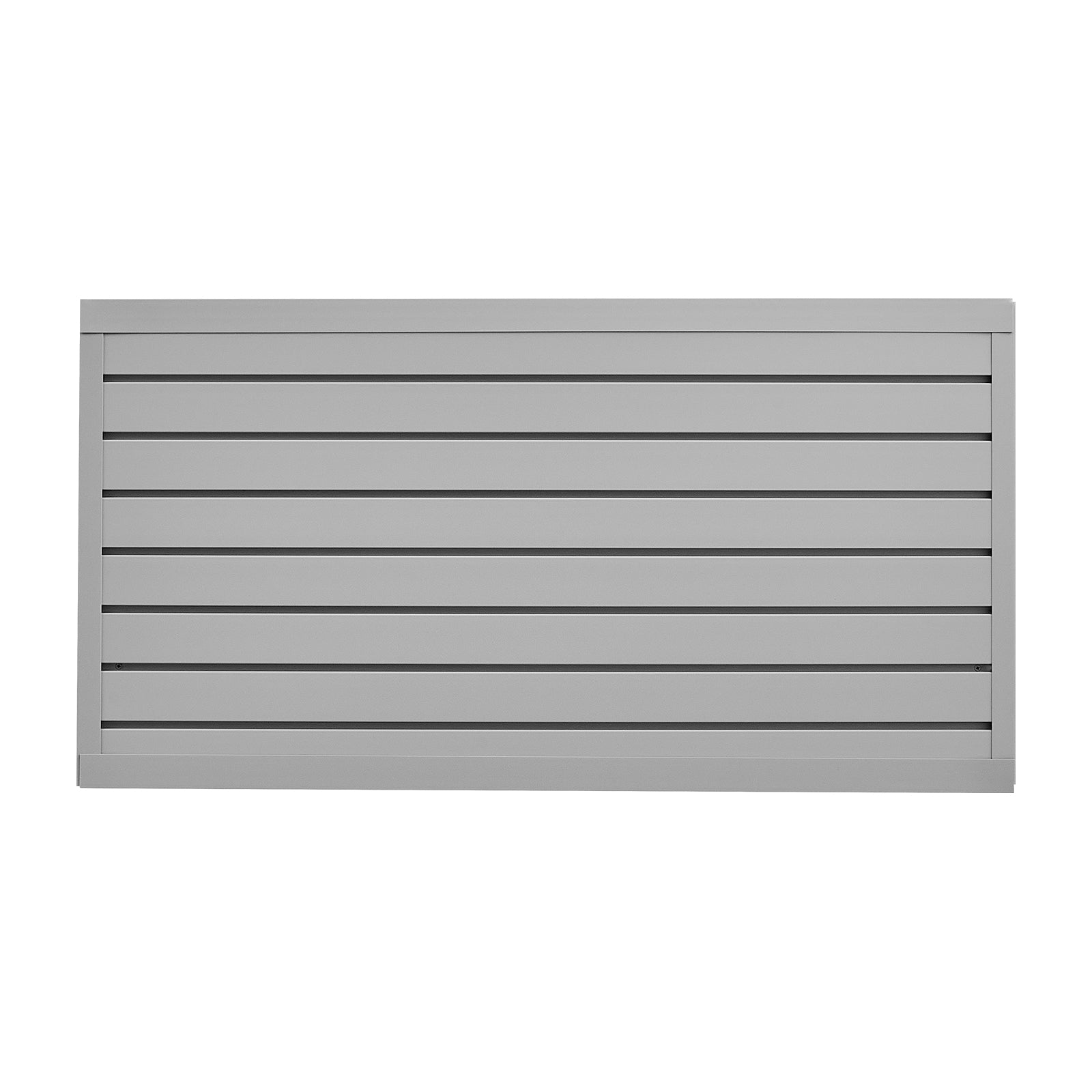 2 x 4 ft Slat Wall Paneling PVC Grey Garage Slatwall with Modular Design