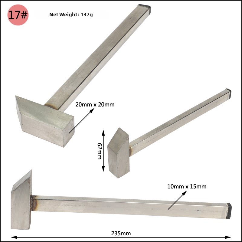 Jewelry & Metalworking Hammer – Mini Shaping Hammer for Gold Silver Craft, Stamping & Metal Forming (18 Models)