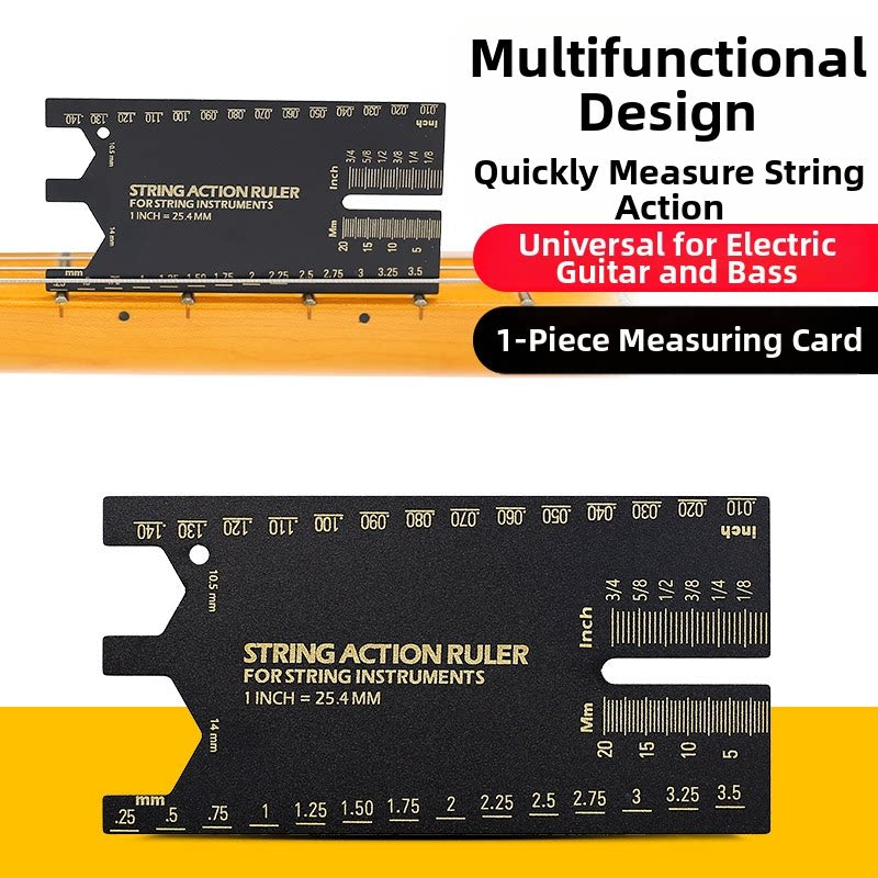 Guitar String Action Ruler Spacing Gauge Setup Tool 6 Styles