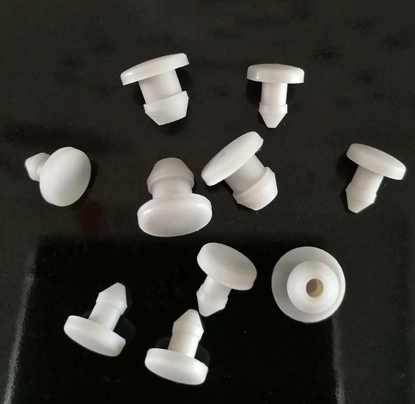 White Snap-on Hole Plugs Silicone Blanking End Caps Seal Pipe Tube Plug 2.5~14mm