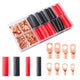 120Pcs Copper Wire Lugs with Heat Shrink Set, Battery Cable Lugs Battery Cable Ends Ring Terminals Connectors