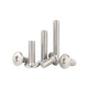 A2 Stainless Steel Hex Socket Flat Round Head Machine Screws – M2 to M8, Fully Threaded (2–90mm Lengths)