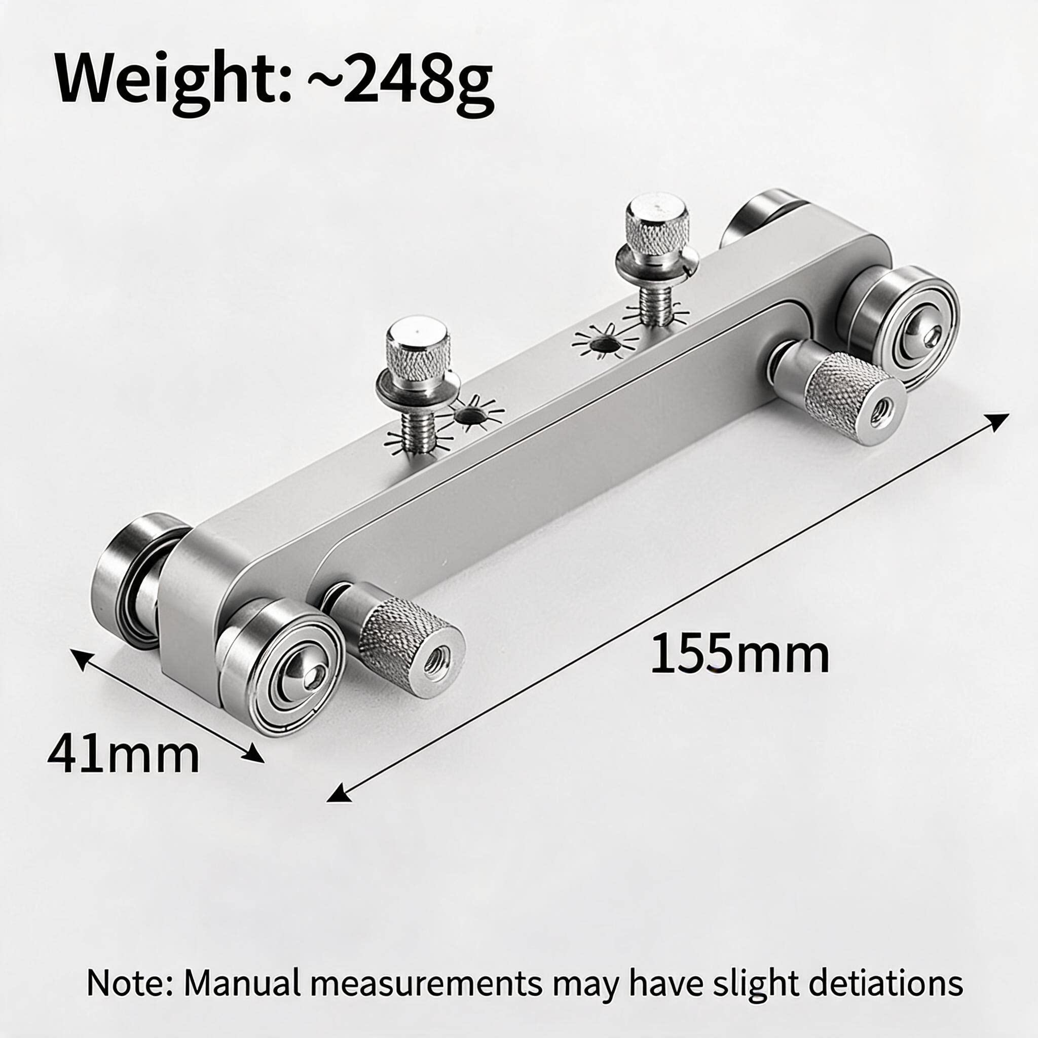 Aluminum Alloy Guitar Nut Sanding Block – Nut & Saddle Grinding Tool for Acoustic, Classical & Electric Guitar Repair