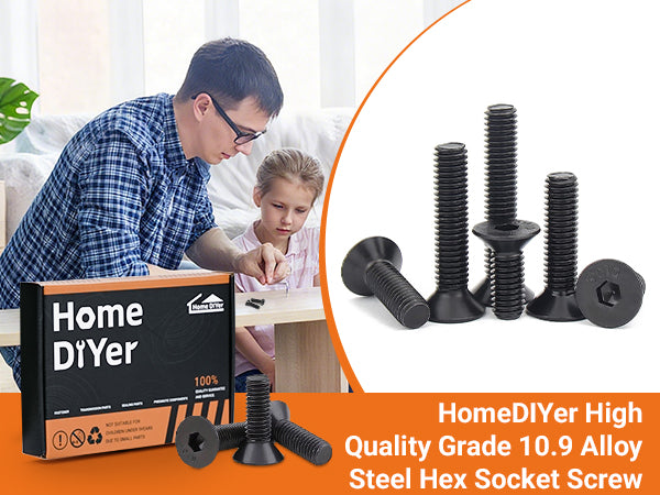 M3 M4 M5 M6 M8 COUNTERSUNK SCREWS ALLEN KEY SOCKET BOLTS HIGH TENSILE STEEL 10.9