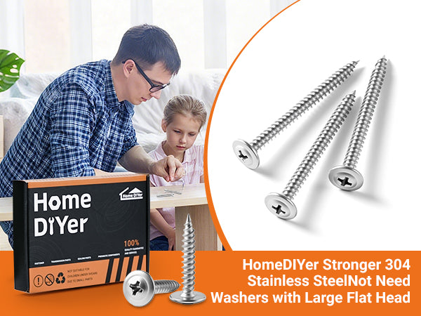 POZI FLANGED SELF TAPPING SCREWS A2 STAINLESS STEEL TAPPERS No.12 (6mm dia.)