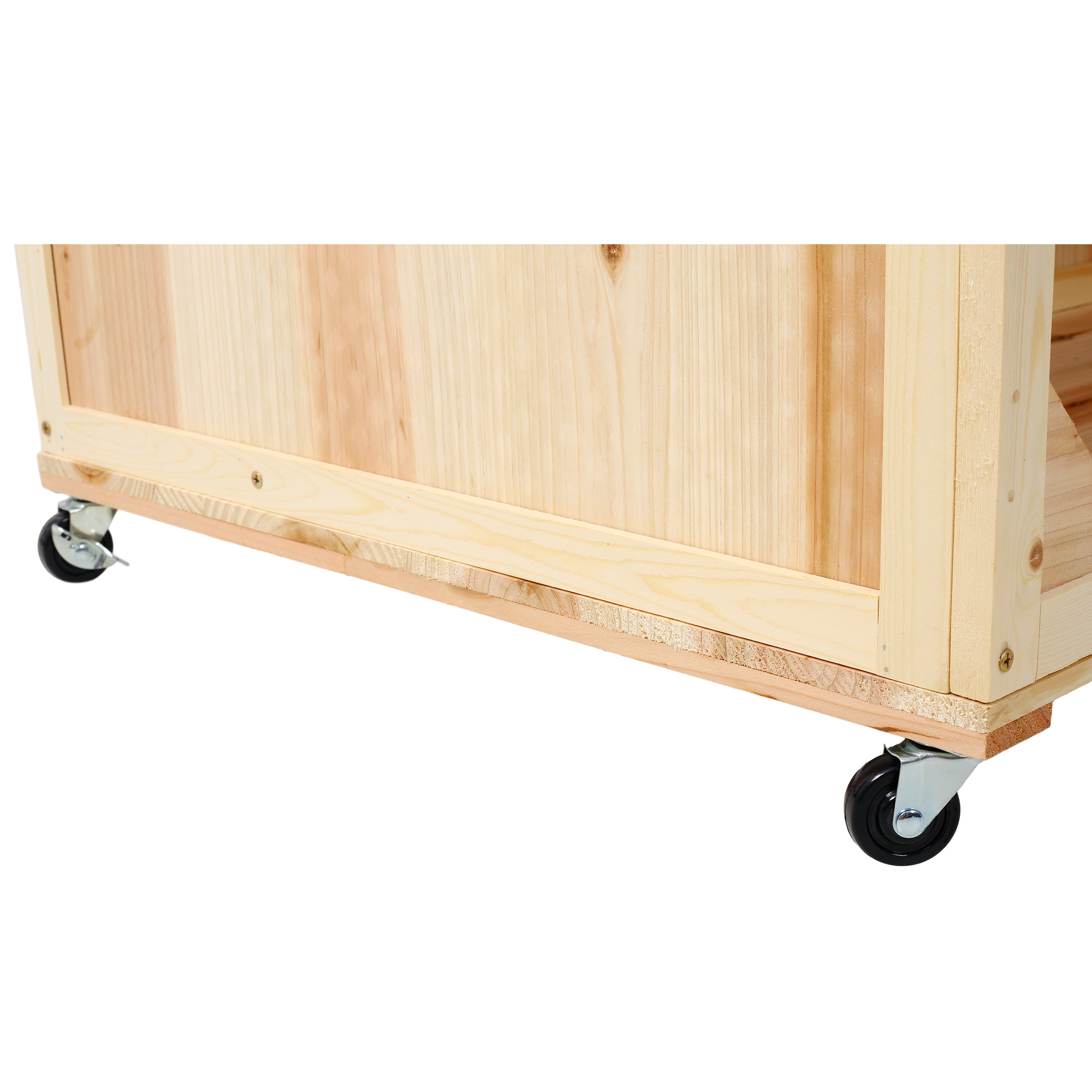 3-Tier Raised Garden Bed with Trellis – Vertical Planter Box with Wheels & Storage