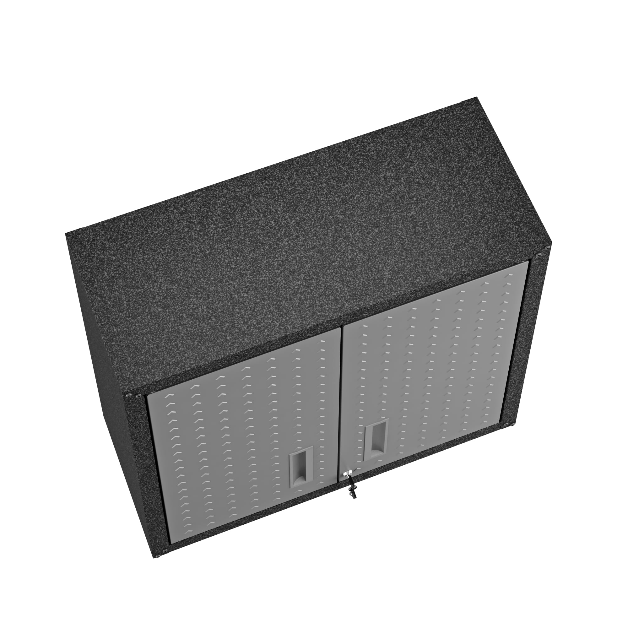 Floating Garage Cabinet in Dark Gray