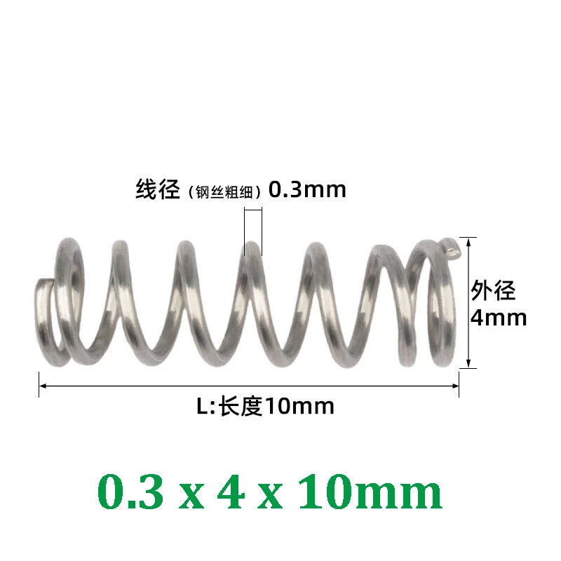 Compression Spring 0.2-0.5mm Wire Diameter Pressure Small Spring Stainless Steel