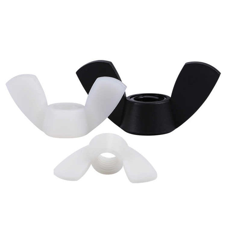 Nylon Butterfly Wing Nuts For Nylon Screws Bolts Black/White/Red/Blue/Yellow