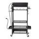 5-tier Tool Organizer Cart with Charging Station Garage Cart on Wheels