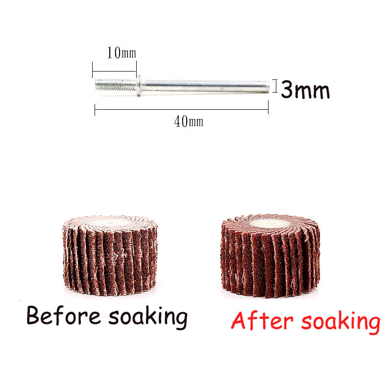 Sandpaper Grinding Head Polishing Chiba Wheel 80 120 180 240 320 400 600 Grit