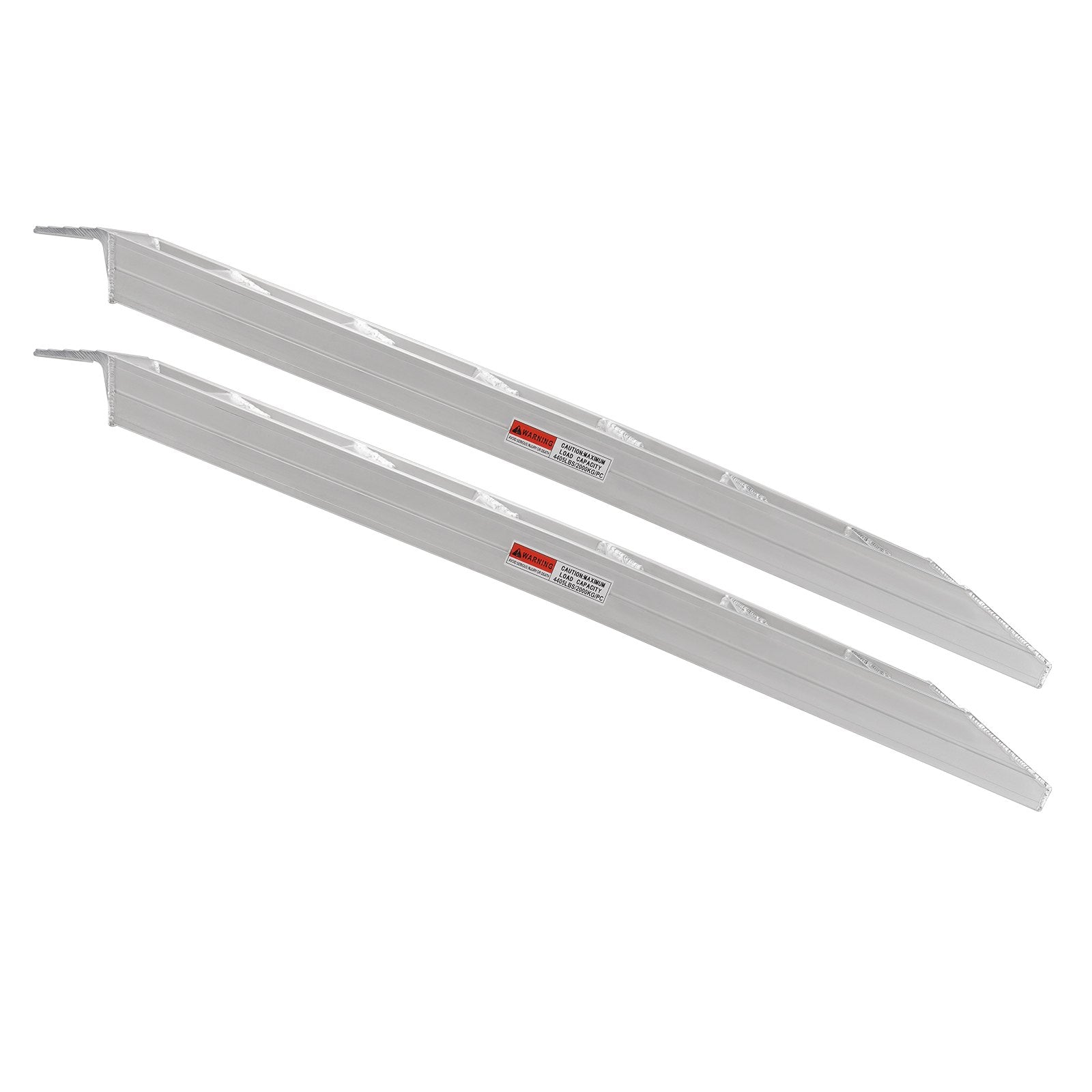 Aluminum Ramps, 8810 lbs, Heavy-duty Ramps with Top Hook Attaching End, Universal Loading Ramp for Motorcycle, Tractor, ATV/UTV, Trucks, Lawn Mower, 72"L x 15"W, 2Pcs