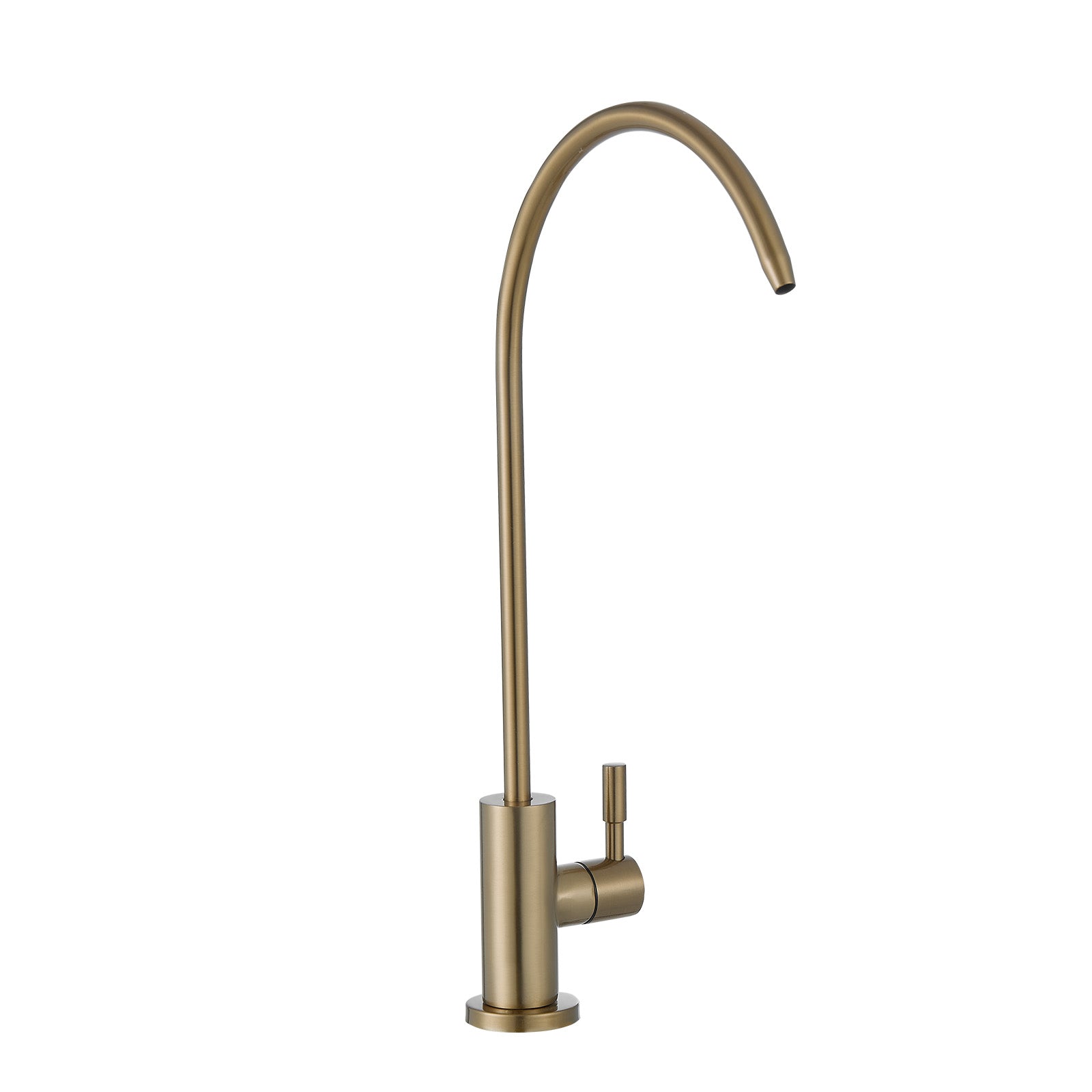 Stainless Steel Faucet, Lead-Free Water Purifier Faucet, Filter Water Faucets With Solid Brass Valve, Anti-Rust & Durability Ro Water Faucets For Kitchen, Bar Counter, Cafe Shop, Brushed Gold