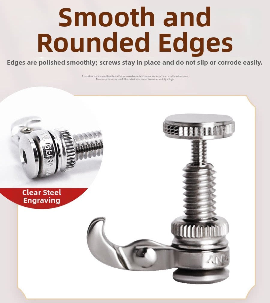 Violin Dual-Purpose Fine Tuner – Silver Ball-End Tailpiece Fine Tuning Adjuster (1, 2 or 4 Pack)