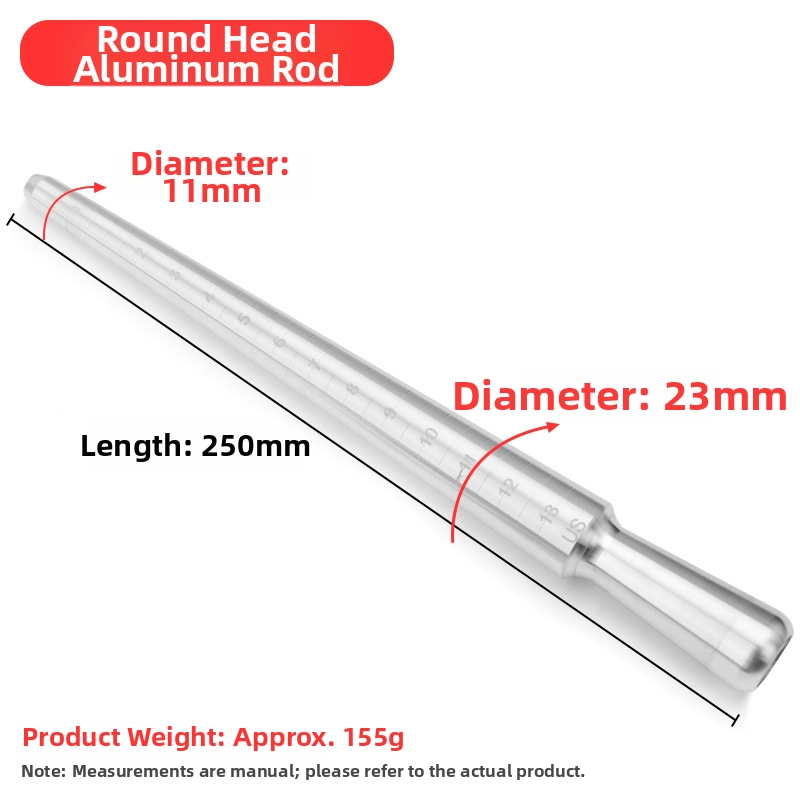 Ring Sizer & Mandrel Set – US Ring Size Measurement Tool with Alloy Ring Gauge & Aluminum Mandrel (0–13 / 0–15)